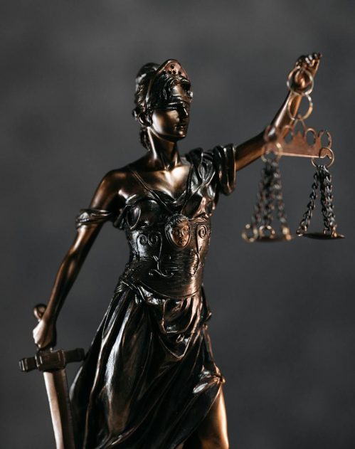 Photo by Pavel Danilyuk Themis Sculpture with Libra